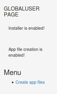 Create app files